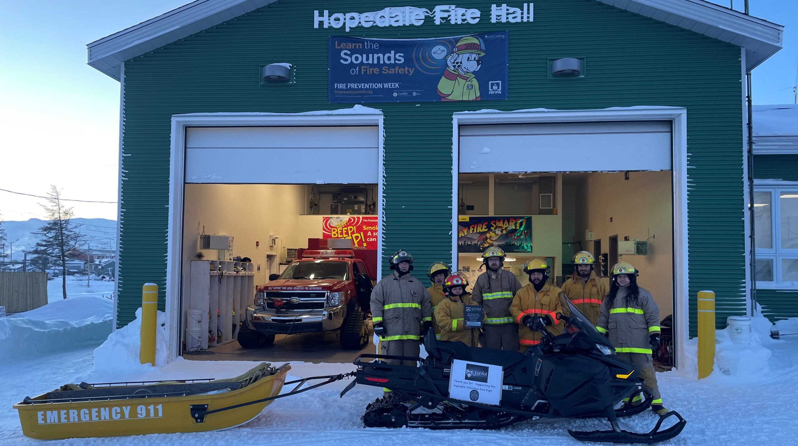 The IGA Funds Hopedale Fire Department’s New Snowmobile