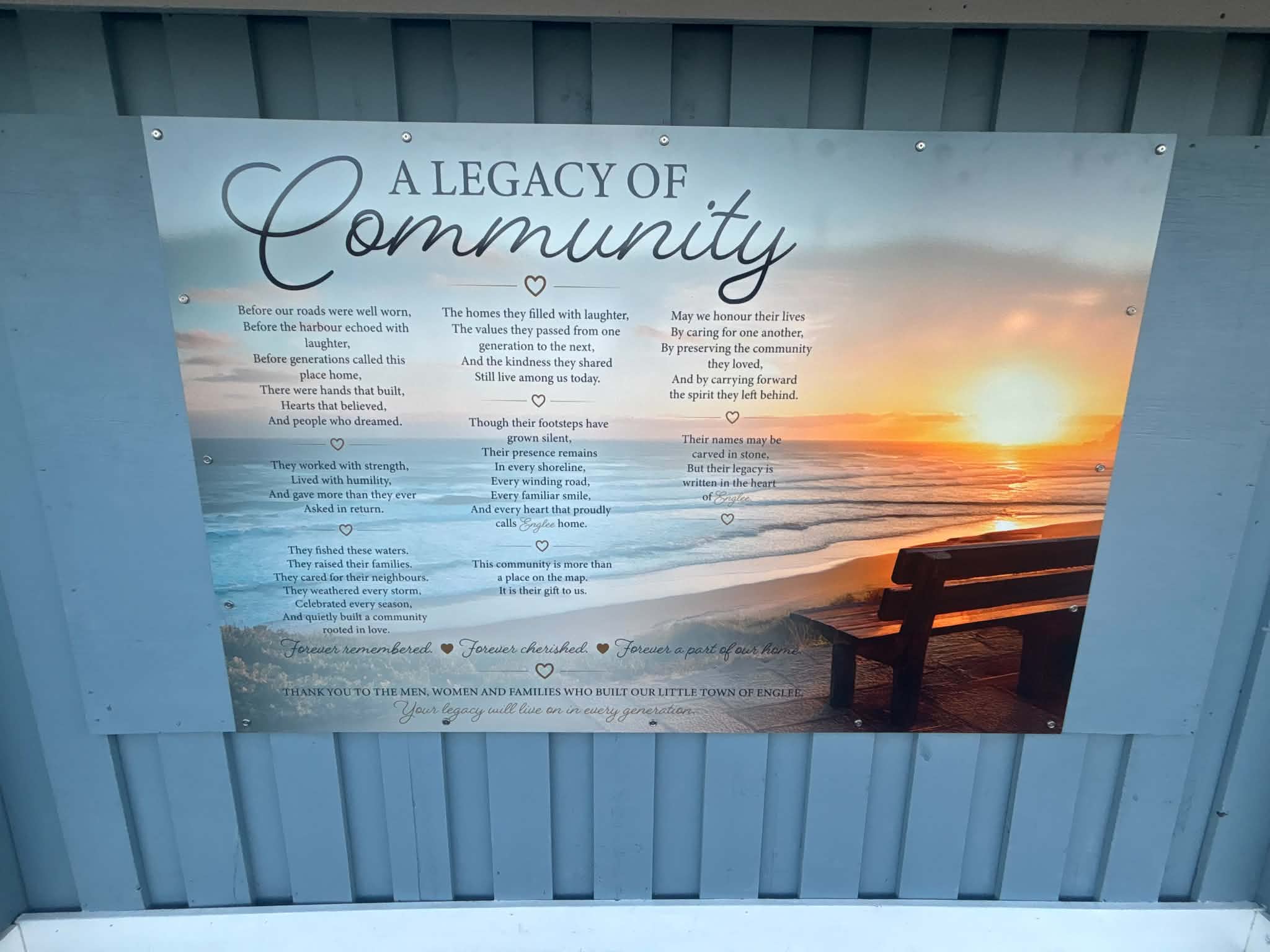 Town of Englee Honours Community Legacies Through Memorial Project